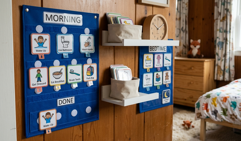 DIY Visual Routine Charts to End Morning & Bedtime Power Struggles