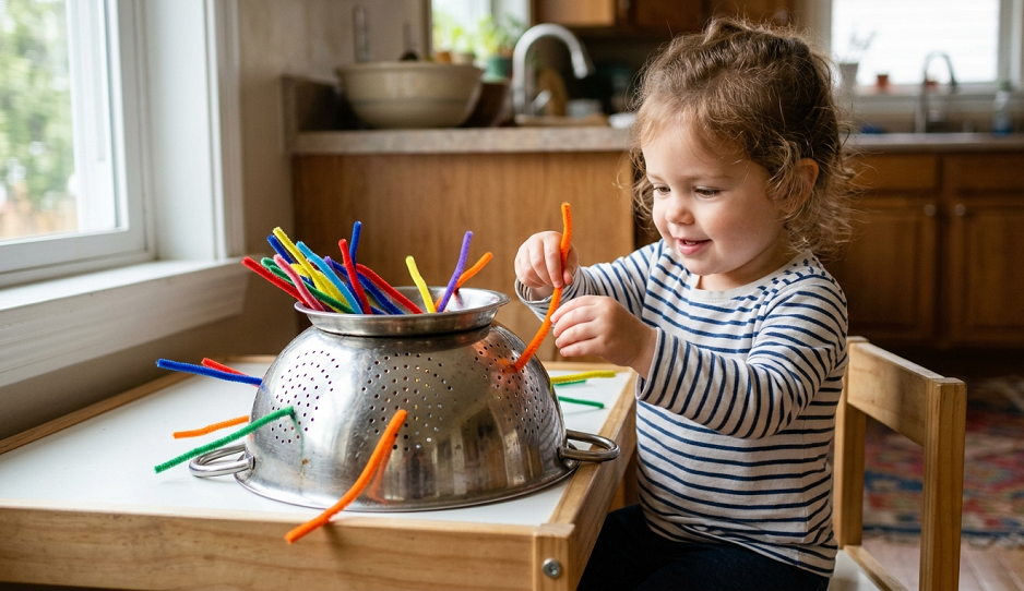 15 Quick Fine Motor Activities Using Only Household Items