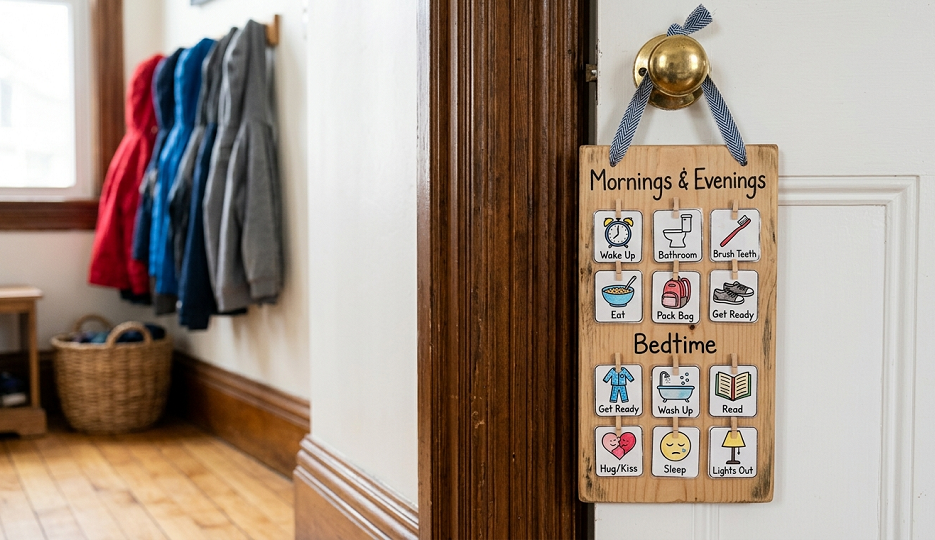 DIY Visual Routine Charts to End Morning & Bedtime Power Struggles