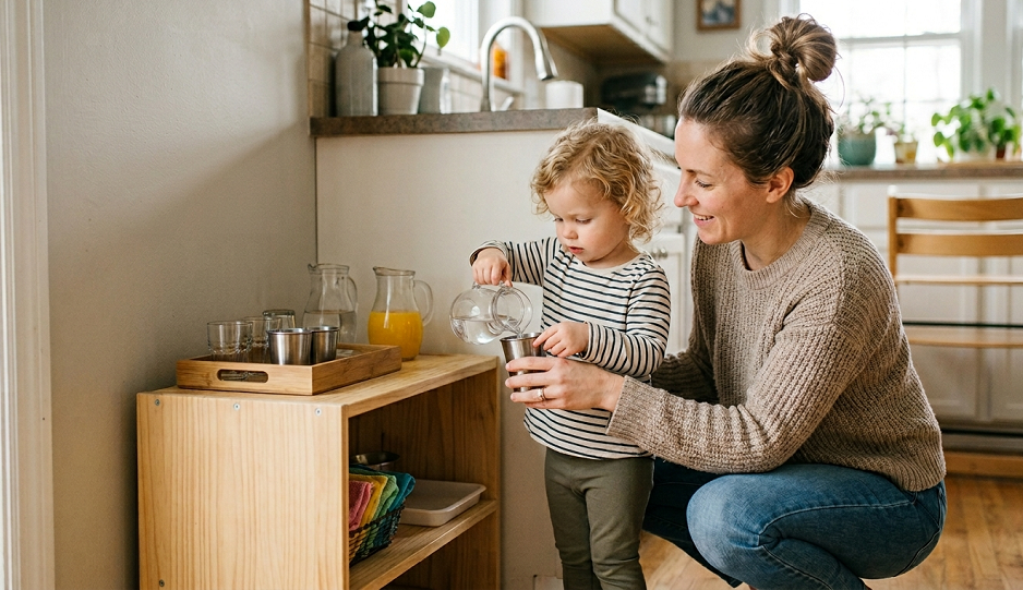 Montessori-Style Chore Stations to Stop Power Struggles