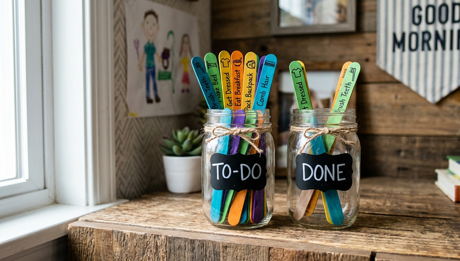 DIY Visual Routine Charts to End Morning & Bedtime Power Struggles