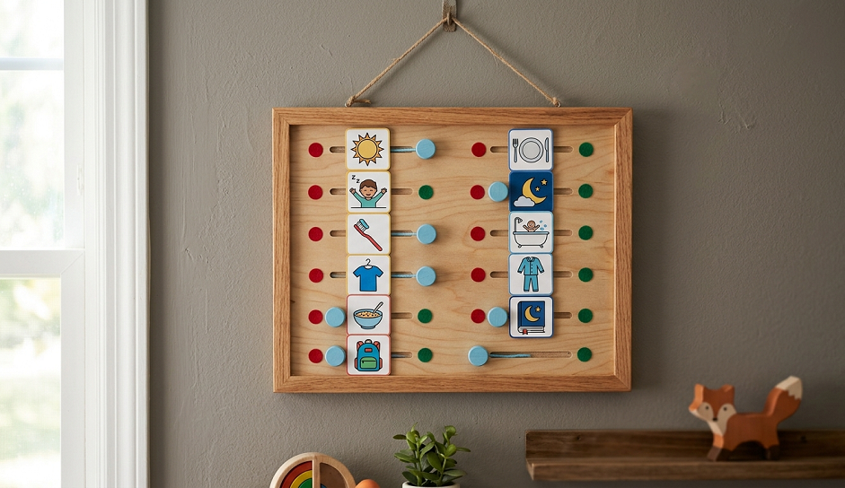 DIY Visual Routine Charts to End Morning & Bedtime Power Struggles