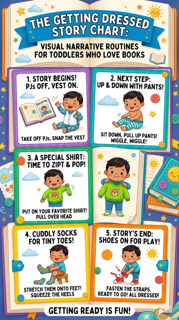 Visual Routine Charts to Help Your Toddler Get Dressed Solo