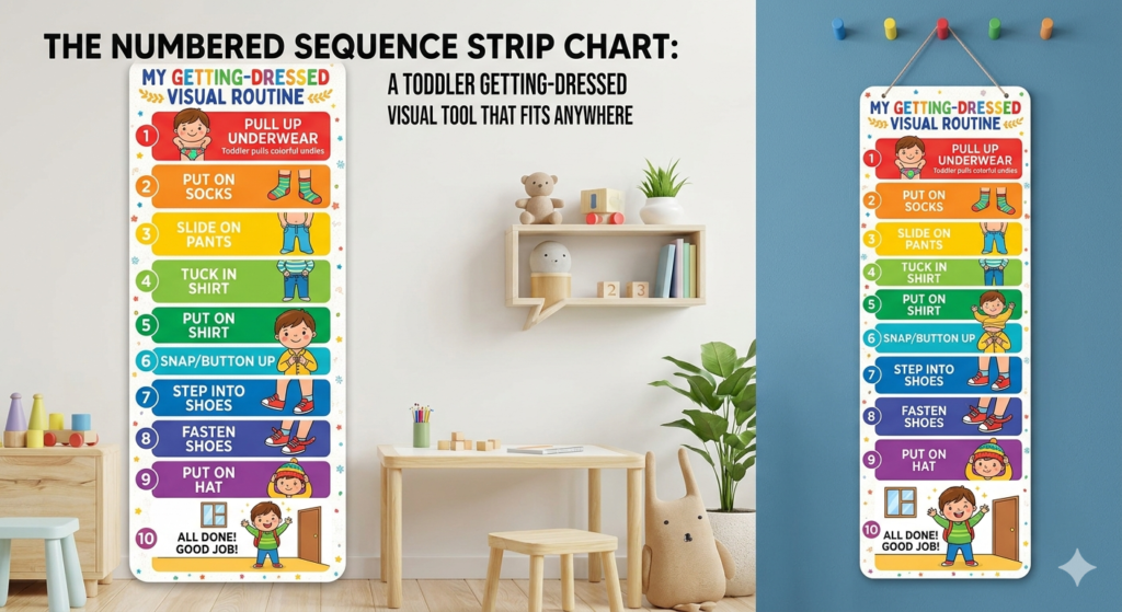 Visual Routine Charts to Help Your Toddler Get Dressed Solo