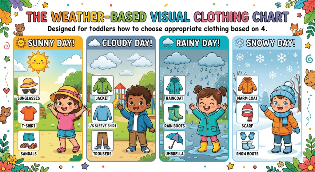 Visual Routine Charts to Help Your Toddler Get Dressed Solo