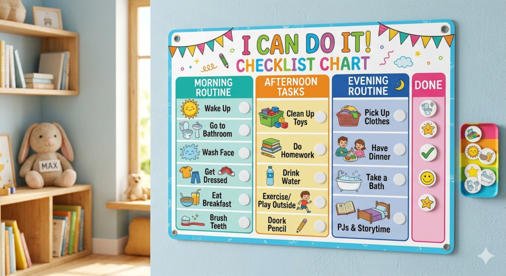 Visual Routine Charts to Help Your Toddler Get Dressed Solo