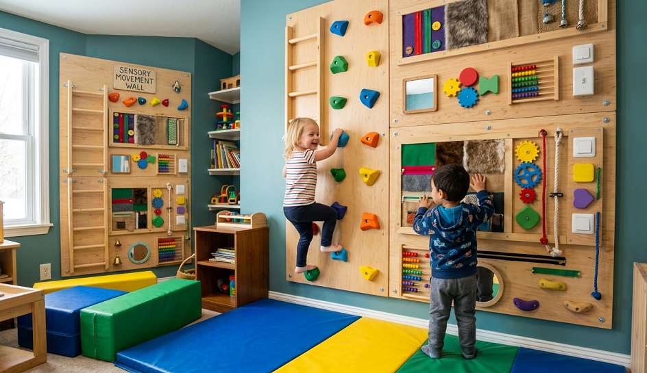 DIY Indoor Climbing Walls & Movement Zones for Energetic Toddlers