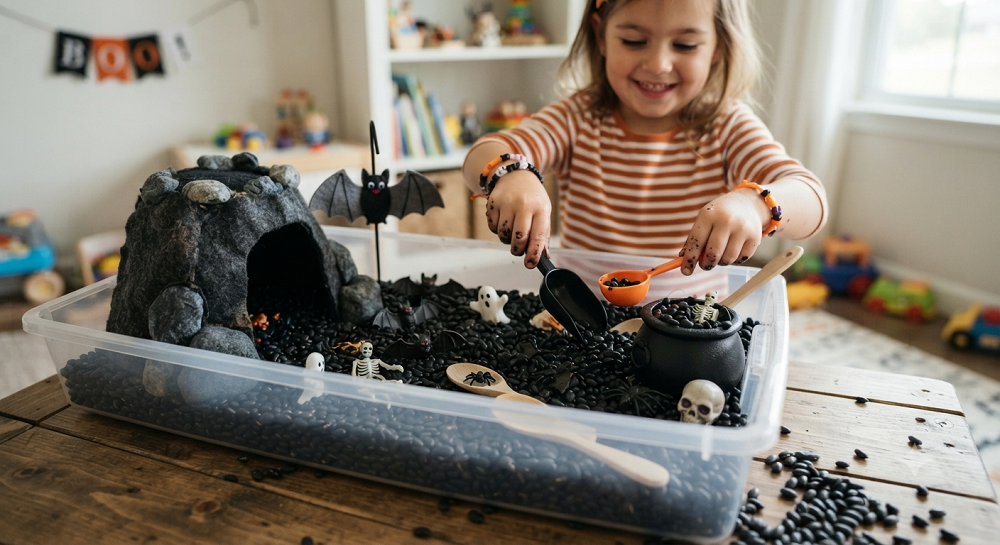 Halloween Sensory Bin Ideas That Actually Keep Kids Busy
