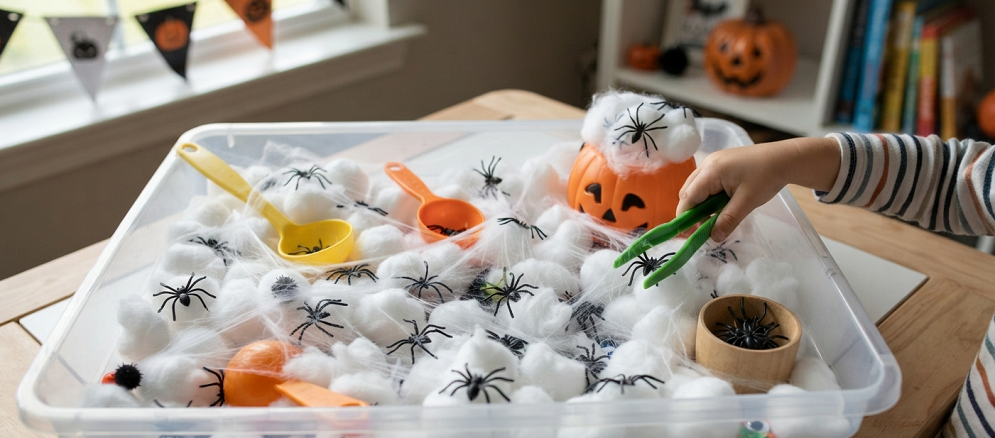 Halloween Sensory Bin Ideas That Actually Keep Kids Busy