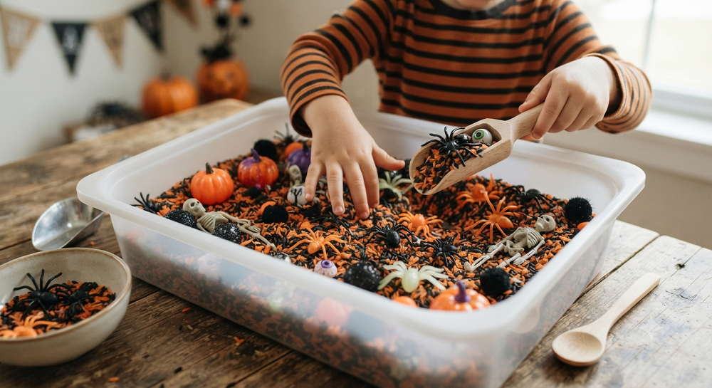 Halloween Sensory Bin Ideas That Actually Keep Kids Busy